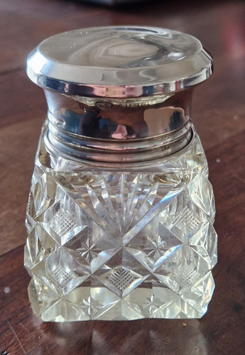Heavy cut glass desktop - glass,