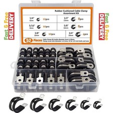 52Pcs Cable Clamps Assortment