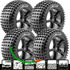 4 Louise RC LT3251SB T-Rock 1/8 Off-Road Truggy Tires 0 Offset 17mm Mounted