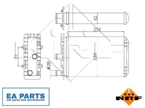 Heat exchanger interior - heat,