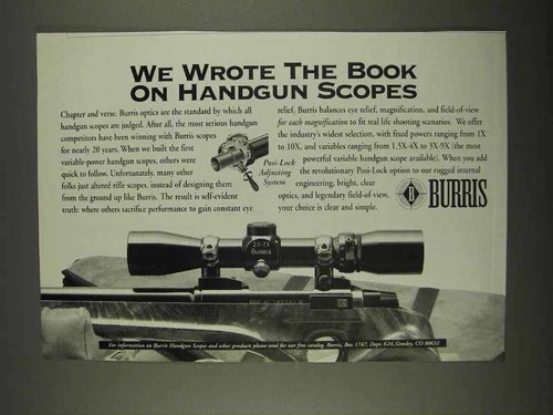 1996 burris handgun - burris, scopes