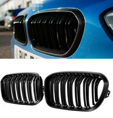 Gloss black front kidney grill - gloss,
