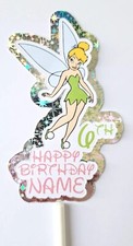 Personalised tinkerbell cake - tinkerbell,