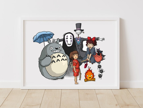 Studio ghibli art print - studio,