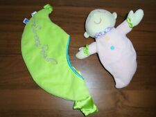 MANHATTAN TOYS SWEET PEA PINK SNUGGLE POD BABY FIRST SOFT DOLL TOY COMFORTER