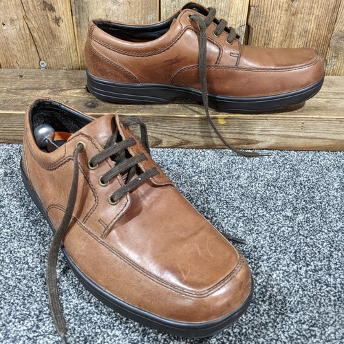 Mens brown leather airflex - brown,