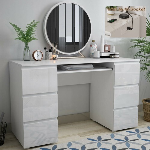 White dressing table - white,