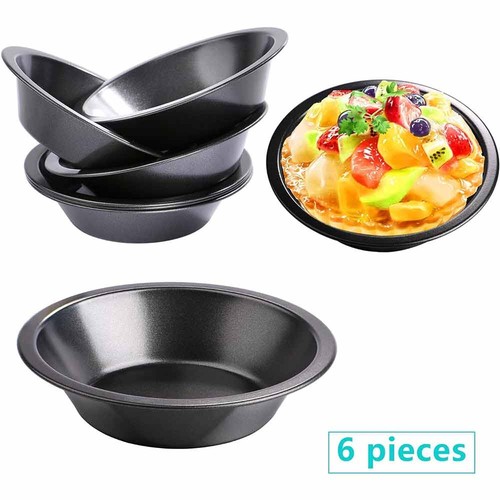 6pc mini pie dishes quiche - 6pc,
