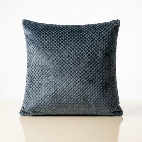 Slate grey waffle cushion - slate,