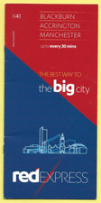 Transdev X41  Blackburn - Accrington - Manchester  times & map 3.4.2016