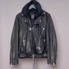 ALL SAINTS Leather Jacket Mens