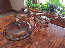 Vtg Corning Visions Cookware 6