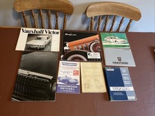 VINTAGE CAR OWNERS HANDBOOKS MANUALS CAR BROCHURES BUNDLE