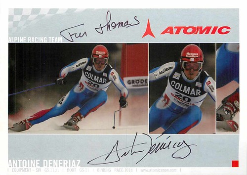 Antoine deneriaz autograph - deneriaz,