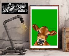 Jersey Cow Green Farmyard