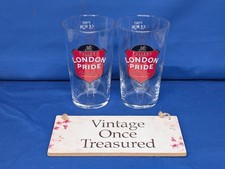 Fuller's LONDON PRIDE Ale * 2 x ONE PINT Glasses * Rare M13 (2013)  * New Unused