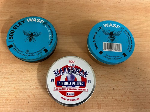 Air gun pellet - x2, tins
