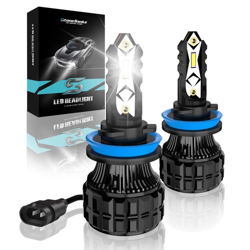 Pair h11 led headlight - h8,