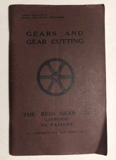 1932 Gears & Gear Cutting Book