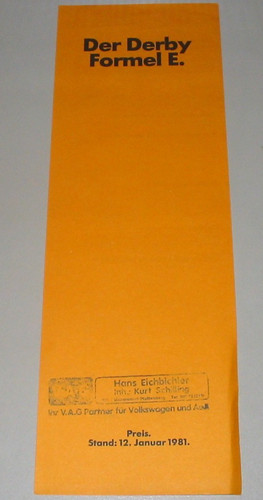 Brochure price list - , vw