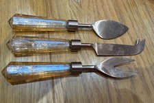 Carnival Glass Handled Cheese