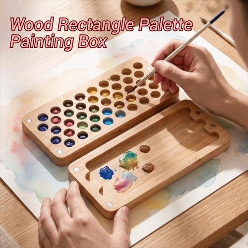Rectangle palette painting box - painting,