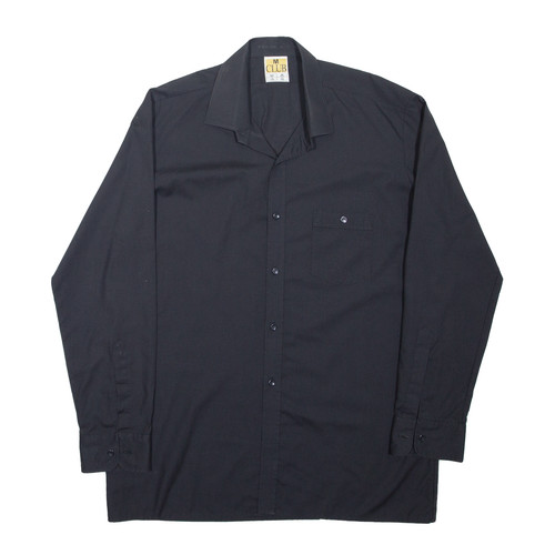 Club mens plain shirt black - club,
