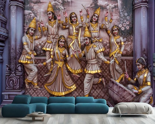 Colourful statues hindu - colourful,