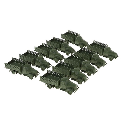 10pcs plastic green wwii - plastic,