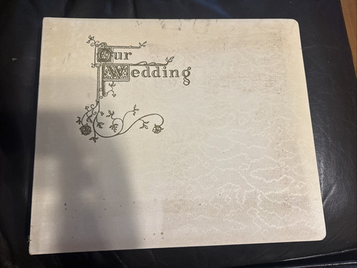 Vintage wedding photo album - vintage,