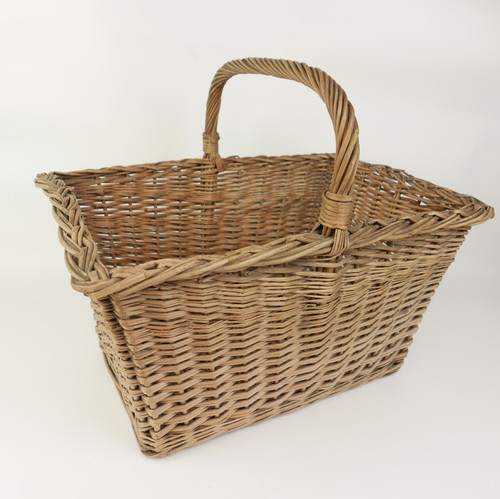 Vintage wicker market basket - market,
