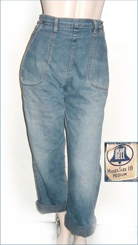 1950s wrangler blue bell - blue, jeans