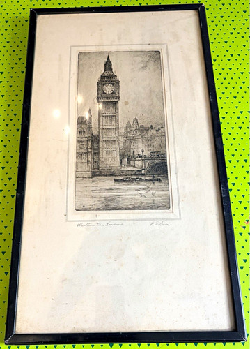 Robson signed framed print - f.,