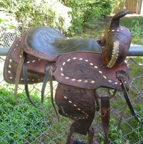 Vintage child kids - vintage, saddle