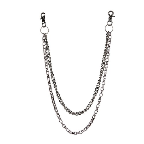 Trousers chain pocket - trousers,