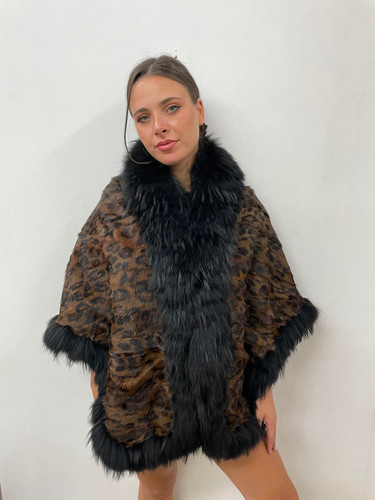 Real fur leopard goat - goat, etol