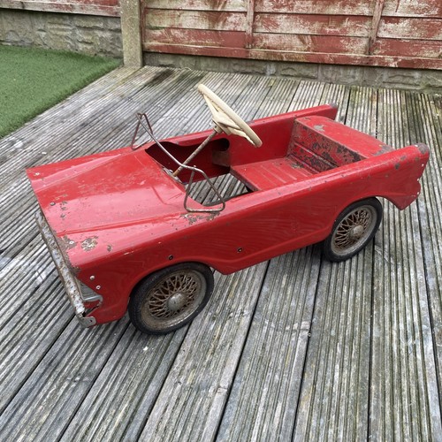 Vintage tri ang pedal car - vintage,