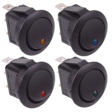 LED Dot On/Off Round Rocker