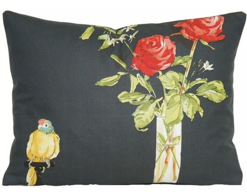 Parrot cushion cover printed - cushion,