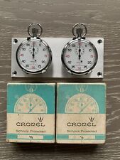 Vintage Boxed Swiss Cronel Stopwatch Rally Timer Dashboard Timer (Serviced)
