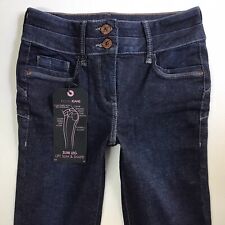 BNWT Ladies Next Lift Slim & Shape SLIM Leg Dark Blue Jeans Size 6 R (426B)