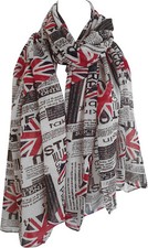  Newspaper UK Flag Print Scarf