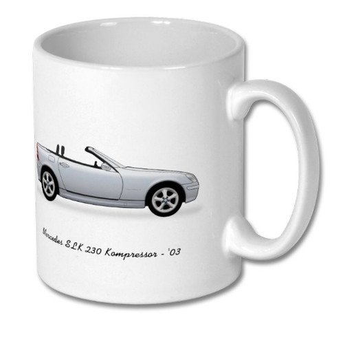 Mug mercedes slk - mercedes, double