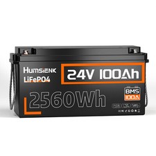 Humsienk 24V 100Ah 2560Wh