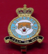 Royal Air Force Enamel Pin Badge Squadron No 74 RAF Museum I Fear No Man
