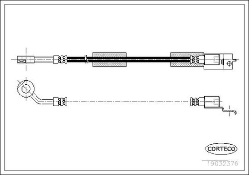 Brake hose corteco 19032376 - hose,