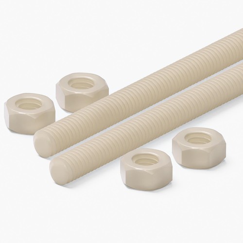 Natural nylon pa66 x - m6,