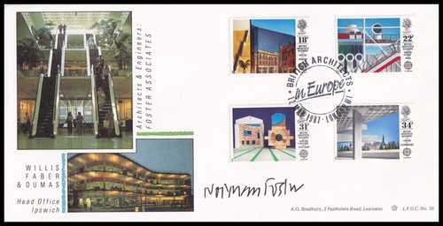 Norman foster signed 1987 - foster, gb