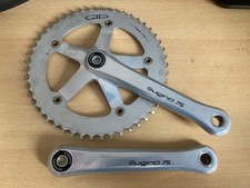 Sugino 75 Track Crankset With 49t Chainring, 170mm, Stronglight X-tractor