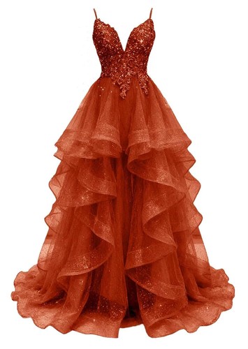 Women tulle prom dresses - tulle,